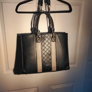 Chic Black and Cream Tote Bag